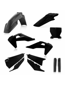 KIT PLÁSTICOS COMPLETO ACERBIS HUSQVARNA TC / FC 2019 - 2021 -  PRETO